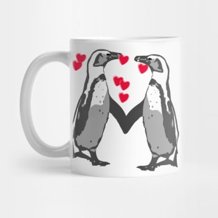 African Penguin Valentines Mug